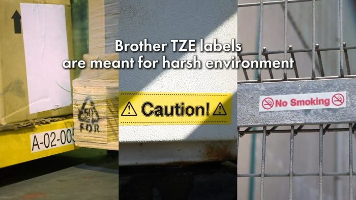 Brother TZe Laminated Labels